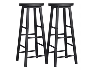 Tabourets de bar élégance lot de 2, style bistrot, avec repose-pieds, chaises cuisine modernes