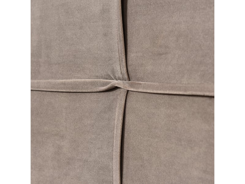  Lit coffre simple 90x200 cm en velours avec tête réglable, rangement hydraulique, sans matelas, gris clair  - Conforama E