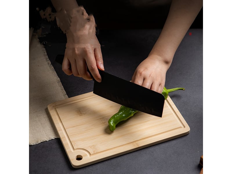 Planche à découper en bambou 36 x 26 x 1.2cm – pour viande et légumes - Conforama E