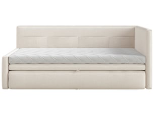 Lit 2 places 90x200 cm SELSEY Nesmi coloris beige