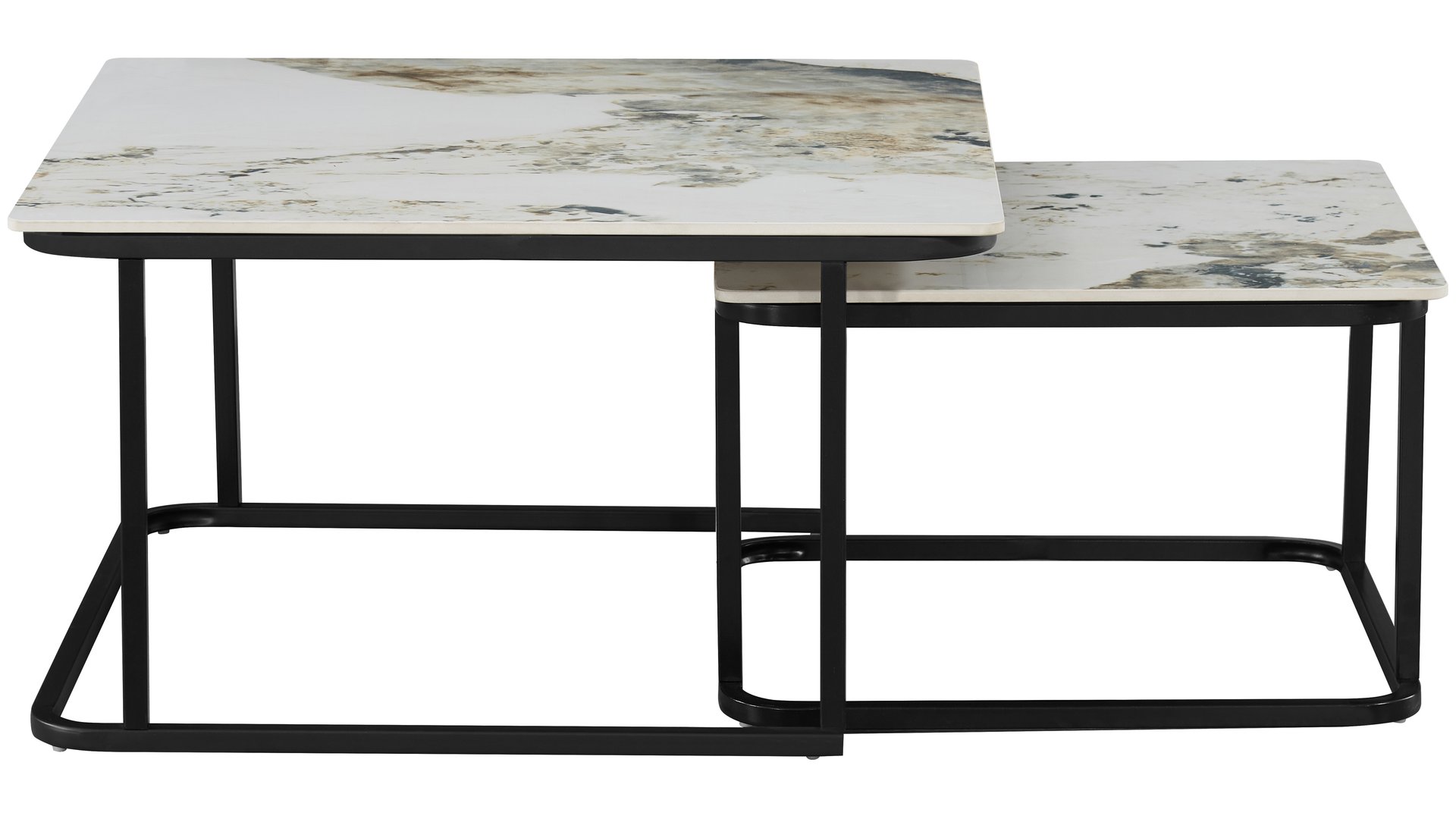 Table basse carré(e) ALYA bicolore 45 Conforama