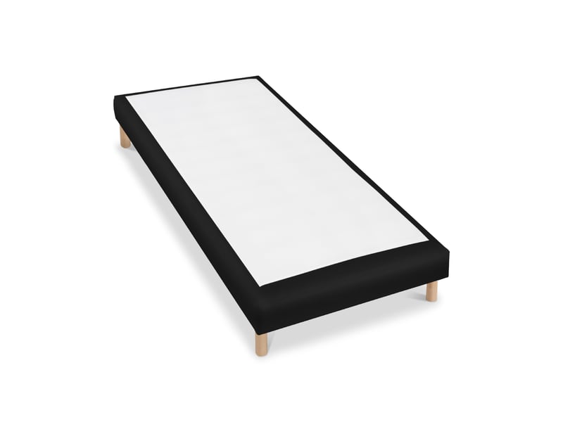  Sommier tapissier simili faro - noir - 120x190 3SO0207181219.0110 - Conforama B