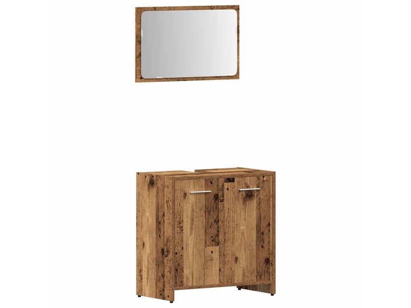 Ensemble de meubles salle de bain 4 pcs bois d'ingénierie cf63962 - Conforama D