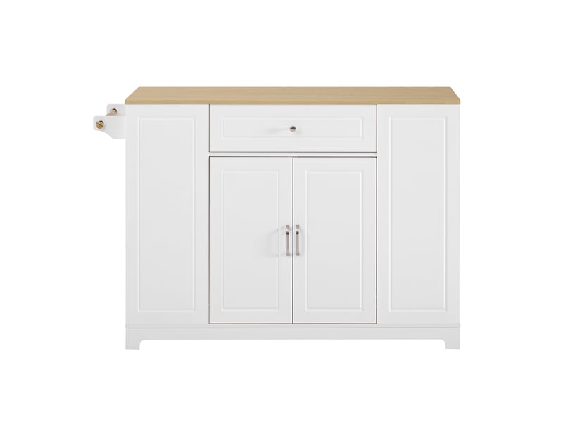  Desserte 3 portes 2 tiroirs coloris blanc mdf desserte blanc - Conforama A