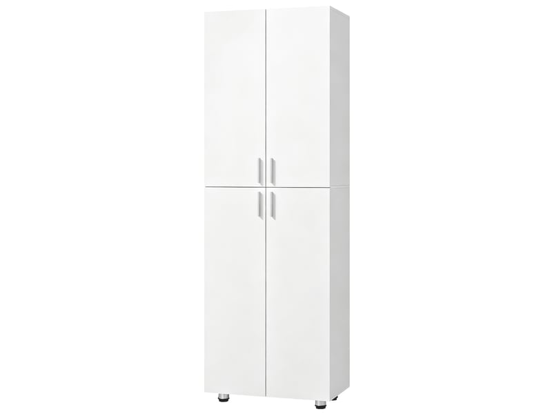  Armoire à 4 portes, 180 cm, blanche  - Conforama B