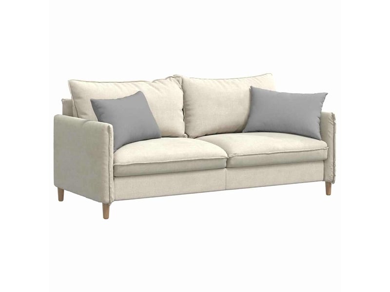  Lot de 2 coussins de canapé, coussins décoratifs tissu gris nuage 60 x 40 cm cf58881  - Conforama C