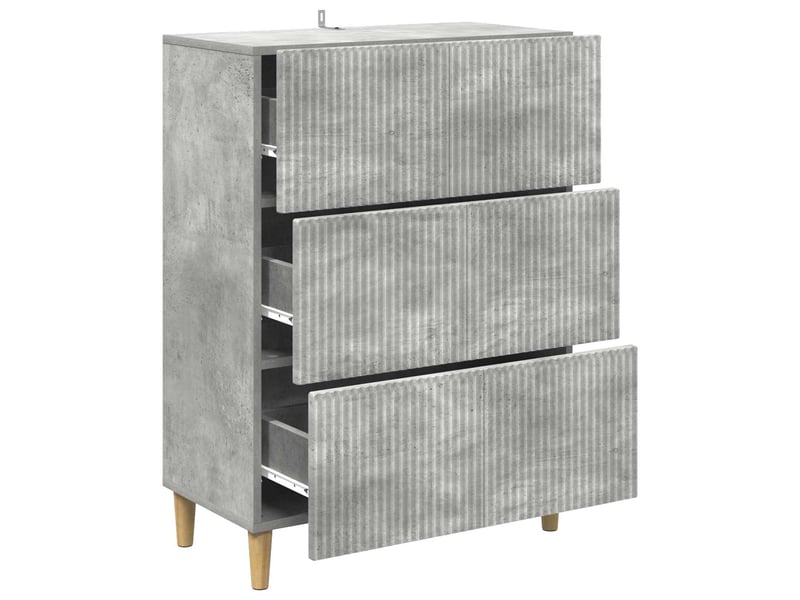 Armoire de rangement bureau, armoire à tiroirs 66 x 34,5 x 90 cm bois d'ingénierie shl2859 - Conforama E