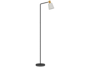 Lampadaire sur pied salon à tête rotative à 350°, noir, lampe sur pied moderne avec 3 températures de couleur