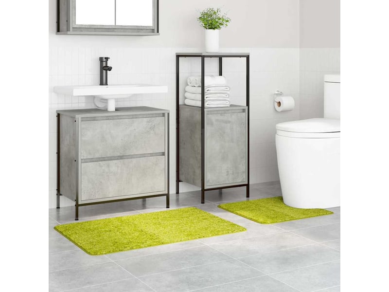 Ensemble de tapis de bain antidérapants 2 pc vert 50 x 50 cm pp cf64749  - Conforama C