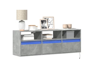 Meuble tv coloris gris 130 cm <strong></strong>  <strong></strong>