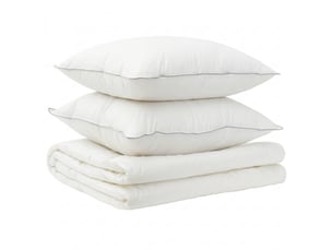 Ensemble de couette et d'oreiller 3 pcs - duvet 155x220 cm été 140 gsm