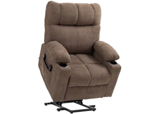 Fauteuil relax électrique RAELUNYI Cuir / Tissu noir
