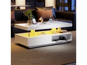 Table basse  coloris blanc <strong></strong> <strong></strong>