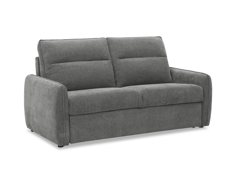  Canapé convertible express 3 places matelas 15 cm en tissu texturé gris adilio KF8509-2P-GRI - Conforama A