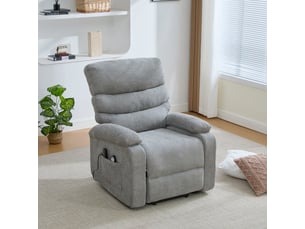 Fauteuil relax électrique  RAELUNYI Cuir / Tissu noir