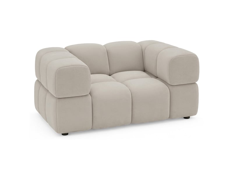 Selsey hollme - fauteuil coque - 150 cm - velours grège Hollme - Conforama A