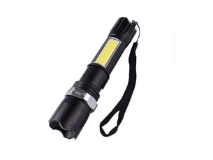 1 pièce lampe de poche led rechargeable zoom longue durée lampe de poche en aluminium 3 modes étanche [classe énergétique a+]-