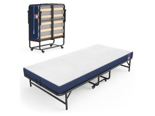 Lit escamotable 80x190 cm VASAGLE coloris bleu