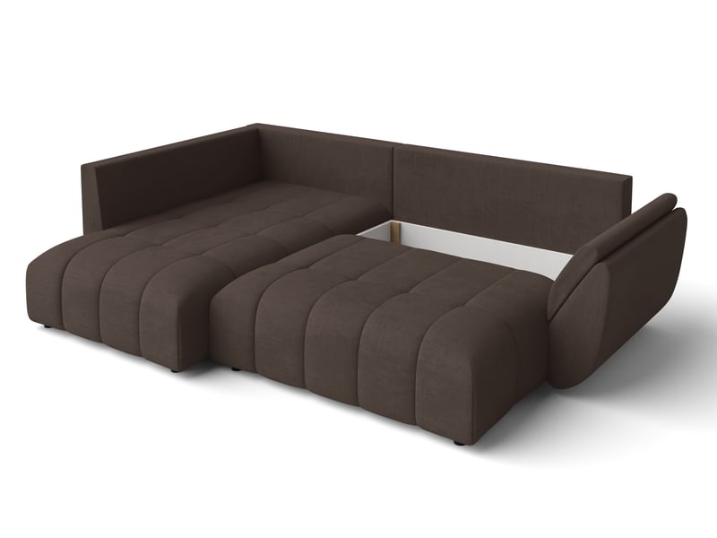  Canapé d angle convertible corleone canapé meridienne brun Corleone - Conforama E