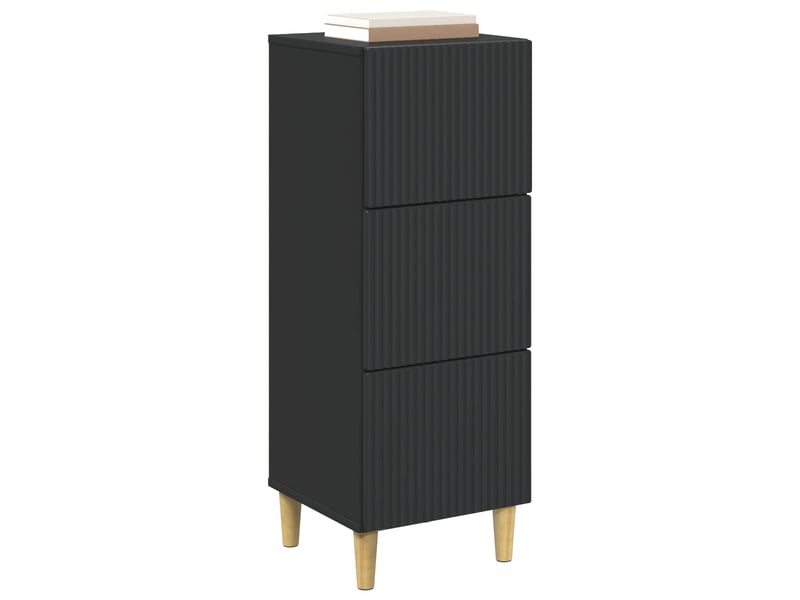  Armoire à tiroirs, rangement bureau noir 33 x 34,5 x 90 cm bois d'ingénierie shl8874  - Conforama C