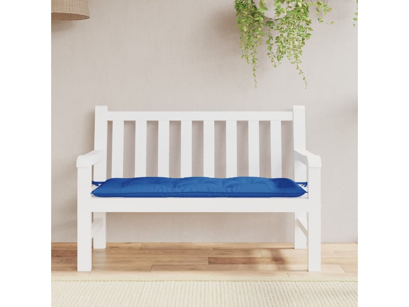  Coussin de banc de jardin, coussin d'assise bleu 120x50x7 cm tissu oxford cf52673  - Conforama C