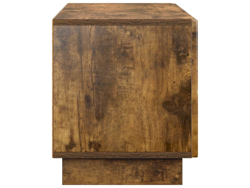  Meuble tv moderne, banc tv 90x34,5x40 cm chêne fumé bois d'ingénierie shl9211  - Conforama E