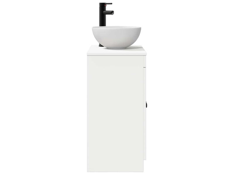  Meuble de salle de bain avec évier blanc 54x35x83 cm shl977  - Conforama E