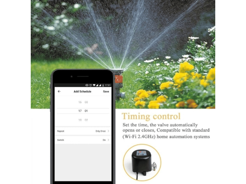  Vanne d'eau intelligente wifi, compatible avec et google assistant, application iosandroid eu 110v-220v  - Conforama D