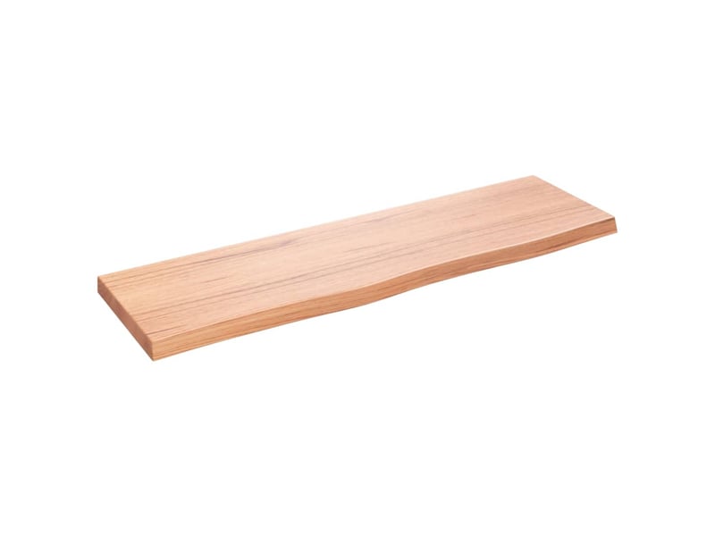 Comptoir de salle de bain, plan de travail marron 100x30x(2-4) cm bois traité cf65780 - Conforama A