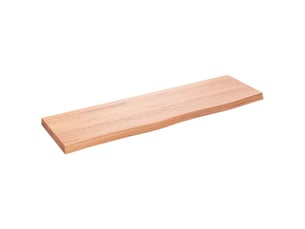 Comptoir de salle de bain, plan de travail marron 100x30x(2-4) cm bois traité cf65780