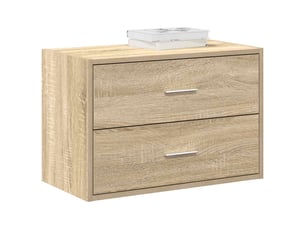 Commode 2 tiroir(s)    <strong></strong> <strong></strong> coloris beige largeur 60 cm