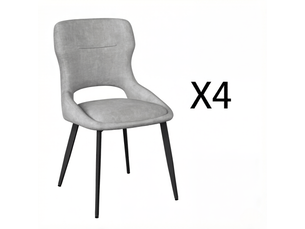 Ensemble de 4 chaises rembourrées: chaise de coiffeuse, chaise d'accent, chaise à manger, chaise de salon