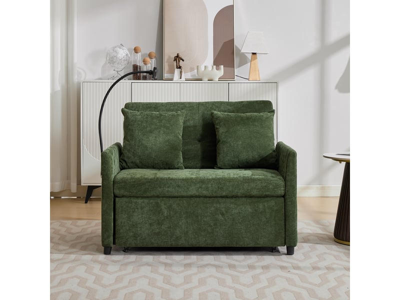  Canapé convertible, canapé-lit, 1 place, en tissu, pliable, design moderne, pour salon, mobilier pour espace de vie, bureau  - Conforama W