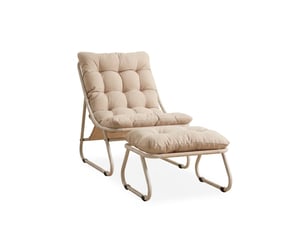 Fauteuil fixe  <strong></strong> Tissu beige