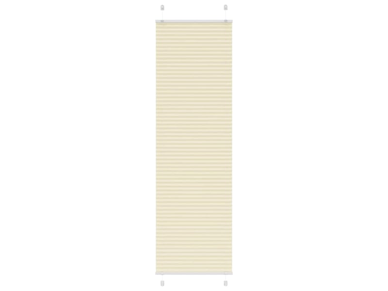  Store plissé, store de fenêtre crème 55x200 cm largeur du tissu 54,4 cm polyester cf46843  - Conforama B