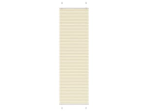 Store plissé, store de fenêtre crème 55x200 cm largeur du tissu 54,4 cm polyester cf46843