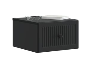 Table de chevet - cabinet de chevet - table de nuit mural noir 33 x 34,5 x 20 cm