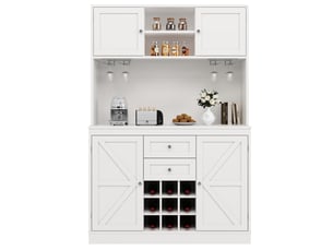 Buffet 4 porte(s)  2 tiroir(s)   - 40 cm coloris blanc 