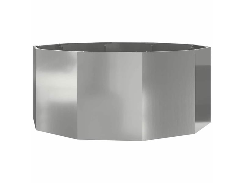 Jardinière - bac à fleurs argent 120 x 120 x 50 cm acier galvanisé  - Conforama A