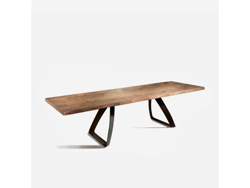  Table extensible en chêne plaqué 200300x100 timber - chêne  - Conforama C