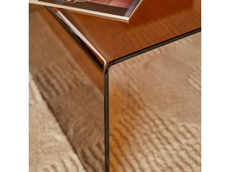  Table basse rectangulaire lénia 55x110cm ambre LENIA - Conforama E