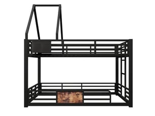 Lit superposé 140x200 cm <strong>LEYTN</strong> <strong></strong> coloris noir