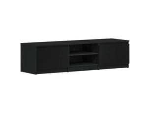 Meuble tv coloris noir 140 cm
