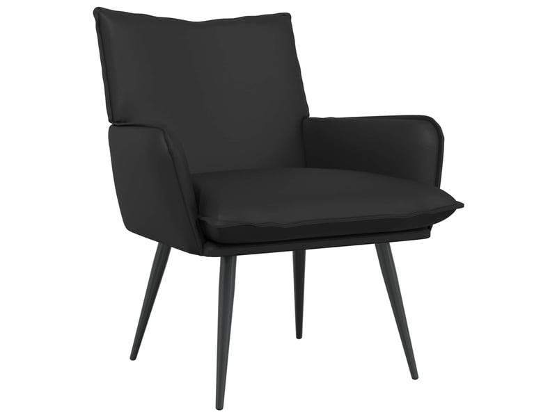  Vidaxl fauteuil noir simili cuir  - Conforama A