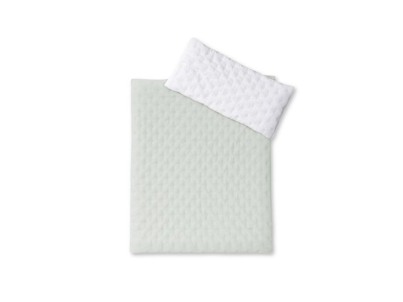  Berceau pliant en hêtre avec matelas - gaufré interbaby - vert MINITI001-03 - Conforama C