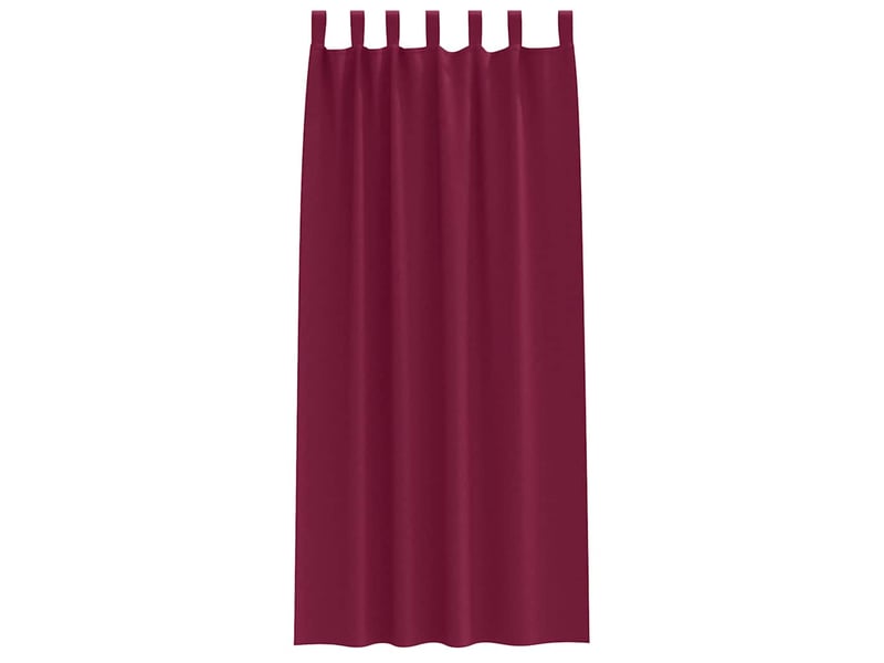  Lot de 2 rideaux occultants, rideaux black-out avec anneaux bordeaux 245 x 140 cm cf44615  - Conforama D