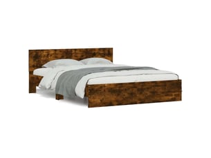 Lit 2 places 150x200 cm    coloris marron