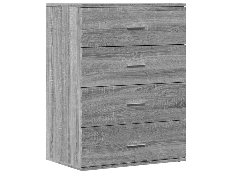  Buffets 2 pcs - bahut - meuble de rangement sonoma gris 60x39x80 cm bois d'ingénierie  - Conforama D