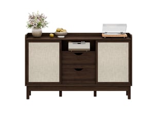 Buffet 2 porte(s) 2 tiroir(s) ULEVR - 150 cm coloris naturel