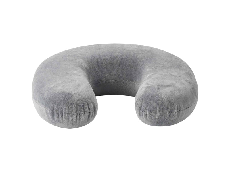  Coussin de voyage pour le cou gris mousse à mémoire de forme cf56383  - Conforama D